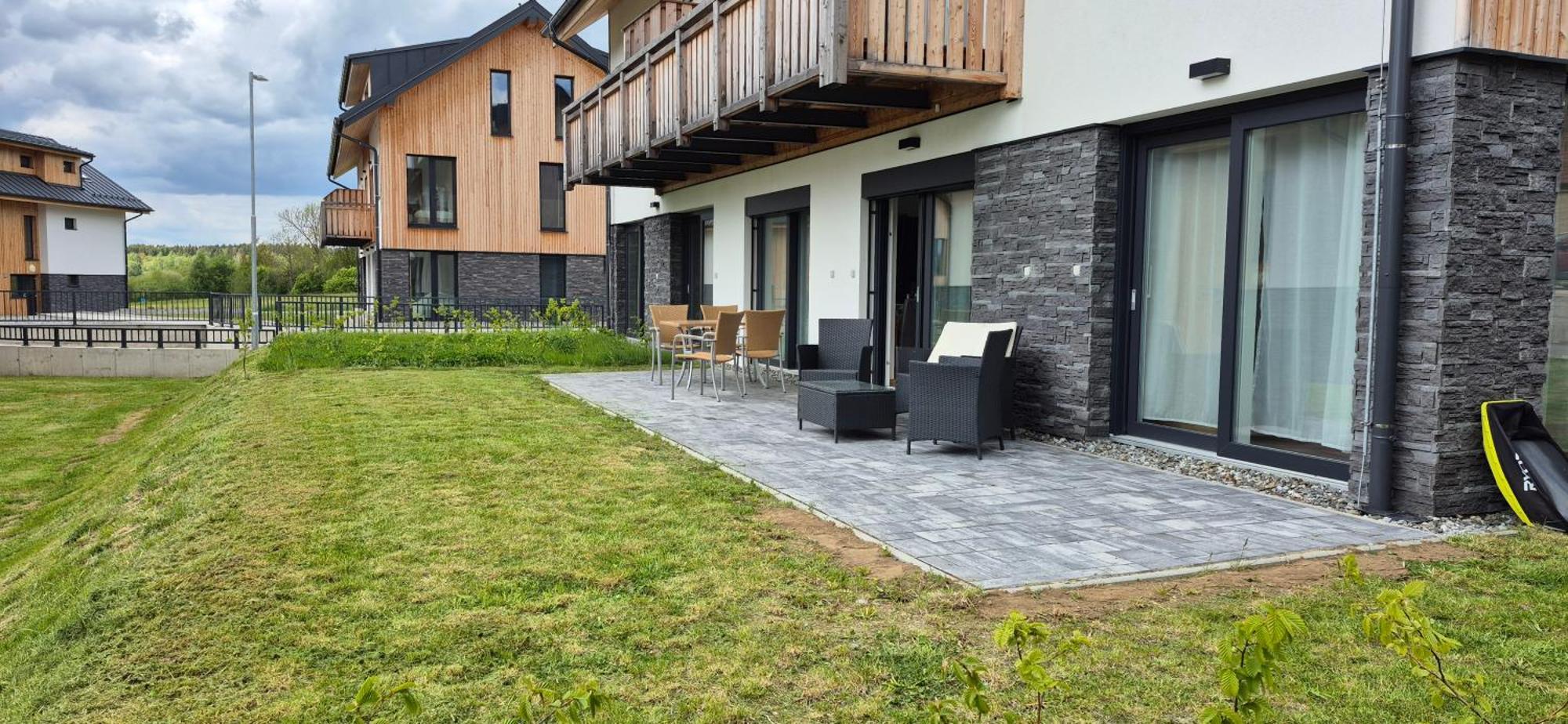 Lipno Apartments Bergmax, Ski Areal Lipno 16Min Dojezd - Resort Male Lipno S Terasou A Zahradkou, Parking Free Cerna v Posumavi Exterior photo